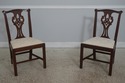 73030: Set of 10 HENKEL HARRIS Mahogany Dining Cha