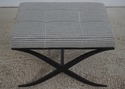 73056: THEODORE ALEXANDER Pair Of Iron Base Ottoma