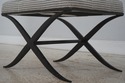 73056: THEODORE ALEXANDER Pair Of Iron Base Ottoma