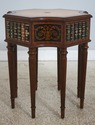 L73052: MAITLAND SMITH Leather Top Mahogany Occasi