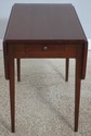 L73055: WRIGHT TABLE CO 2 Drawer Country Drop Leaf