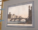 F68409: Signed Framed Watercolor Italian Canal Sce