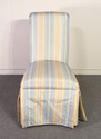 F52817: Striped Upholstered Slipper Chair