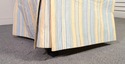 F52817: Striped Upholstered Slipper Chair