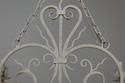 F55693EC: Wrought Iron White Painted 8 Light Arm C