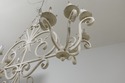 F55693EC: Wrought Iron White Painted 8 Light Arm C