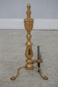 F60042EC: Pair Chippendale Style Vintage Brass Fir