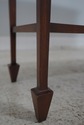 64129EC: Mahogany 2 Drawer Crescent Shape Console 