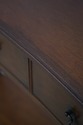 64129EC: Mahogany 2 Drawer Crescent Shape Console 