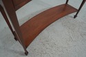 64129EC: Mahogany 2 Drawer Crescent Shape Console 