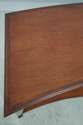 64129EC: Mahogany 2 Drawer Crescent Shape Console 