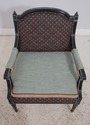 64273EC: Pair French Louis XVI Upholstered Armchai