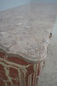 63877EC: French Crackle Painted Finish Marble Top 