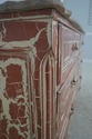 63877EC: French Crackle Painted Finish Marble Top 