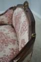 64270EC: Vintage French Toile Upholstered Settee L