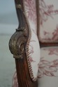 64270EC: Vintage French Toile Upholstered Settee L