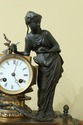 LF50461EC/66EC: Antique 3 Piece Bronze Clock & Urn