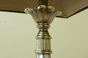 LF50465EC: Pair Regency Brass & Steel Table Lamps 