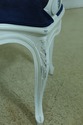 L53731: Pair French Style Blue Dove Upholstered Ar
