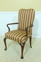 F53733EC: Pair Solid Mahogany Queen Anne Upholster