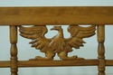 53580EC: CUSHMAN Maple Eagle Carved Back Bench