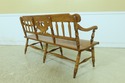 F52568EC: CUSHMAN Maple Settee Or Bench w. Eagle B