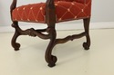 57896EC: Pair Italian Oversized Upholstered Throne