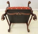 57896EC: Pair Italian Oversized Upholstered Throne