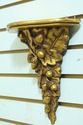 F53555EC: Pair Vintage Gold Gilt Acorn Design Wall