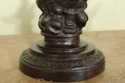 LF32395EC: Pair Bronze Cherub Candelabra Sculpture