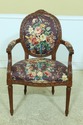 F33324EC: Pair French Louis XV Style Floral Uphols