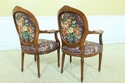 F33324EC: Pair French Louis XV Style Floral Uphols