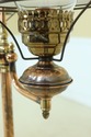 F50681: Arts & Crafts Style Hammered Copper Lamp w