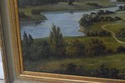 F66395EC: Large Meadow River Scene Frame Oil Paint