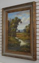 F66386EC: F.ADAN Signed Meadow Landscape Oil Paint