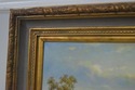 F66385EC: F.ADAN Meadow & River Framed Oil Paintin