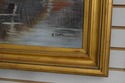 F66376EC: B.FRANK Signed Zebra & Gazel Framed Oil 