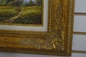 F66403EC: Gold Frame Oil Painting On Canvas Landsc