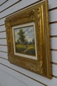 F66403EC: Gold Frame Oil Painting On Canvas Landsc