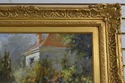 F66382EC: Impressionist Floral Garden Scene Oil Pa