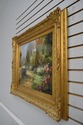 F66382EC: Impressionist Floral Garden Scene Oil Pa