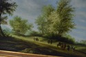 F66393EC: M.GESTER Large Horse & Village Oil Paint