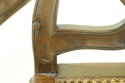 L33270: Pair Italian Walnut Cane Seat Armchairs