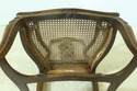 L33270: Pair Italian Walnut Cane Seat Armchairs