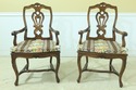 L33269EC: Set Of 8 Italian Walnut Cane Seat Dining