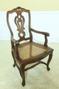 L33269EC: Set Of 8 Italian Walnut Cane Seat Dining