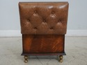 L66442EC: CENTURY Monarch Tufted Leather Ottoman O