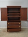 66433EC: WILLIAM SEAY 2 Piece Mahogany Linen Press