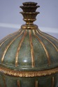 LF66461EC: MAITLAND SMITH Green Lidded Urn Bronze