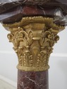 F70818: Pair French Empire Marble & Bronze Column 